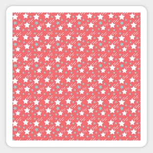 Pinky Stars Seamless Pattern 025#001 Sticker